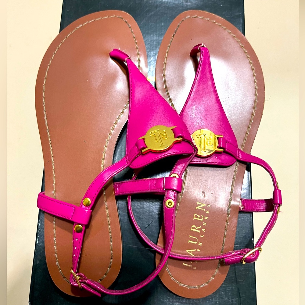 Ralph Lauren pink sandals